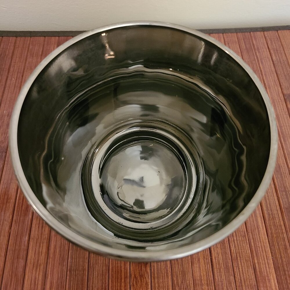 MCM Dorothy Thorpe Style Silver Fade Cocktail (8) Glasses/ Caddy/ Ice Bucket - Picture 6 of 12